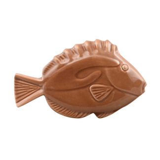 Fish Mosaic Pool Accent - 5"x3", Brown