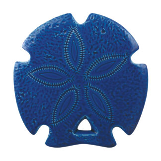 Sand Dollar Mosaic Accent - 5"x5", Royal Blue