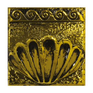Water Features - Wave Hand Hold - 6"x6"x2.25", Gold