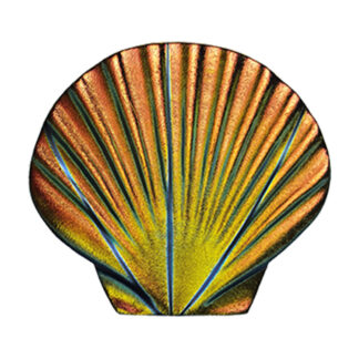 Seashell Fusion Mosaic Accent - 5"x5", Rainbow