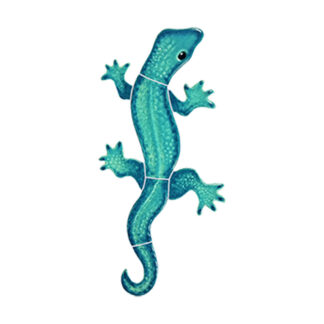 Geckos - 8"x4", Aqua-Green