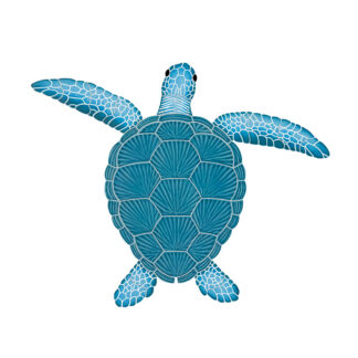 Loggerhead Turtle Mosaic