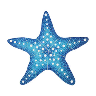 Starfish Pool Mosaic Accent - 10"x10", Blue